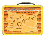 "ROY ROGERS AND DALE EVANS DOUBLE R BAR RANCH" METAL LUNCH BOX W/THERMOS.