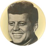 RARE KENNEDY BASTIAN BROS. SAMPLE BUTTON ON GOLD BACKGROUND.