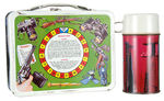 "SECRET AGENT WITH THE SECRET CODER" METAL LUNCHBOX WITH THERMOS.