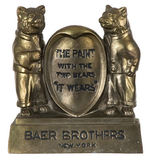 "BAER BROTHERS" PAINT METAL AD FIGURE.