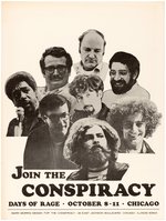 "JOIN THE CONSPIRACY DAYS OF RAGE" CHICAGO EIGHT POSTER.