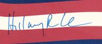 HILLARY CLINTON SIGNED 2016 DEMOCRATIC CAMPAIGN POSTER.