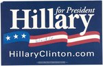 HILLARY CLINTON SIGNED 2016 DEMOCRATIC CAMPAIGN POSTER.