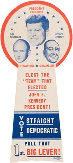 KENNEDY, HEMPHILL AND CRUMLISH PHILADELPHIA, PA 1961 COATTAIL HANGER.