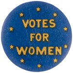 "VOTES FOR WOMEN" SUFFRAGE TEN STAR BUTTON.