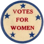 "VOTES FOR WOMEN" SUFFRAGE FIVE STAR BUTTON.