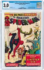 AMAZING SPIDER-MAN ANNUAL #1 1964 CGC 3.0 GOOD/VG (FIRST SINISTER SIX).