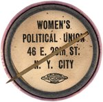 "VOTES FOR WOMEN NEW YORK 1915" WPU WOMEN'S SUFFRAGE BUTTON.