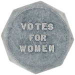 WOMEN'S SUFFRAGE MONEY "POLITICAL EQUALITY ASSOCIATION 25 CENTS" NEW YORK TOKEN.