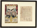 POLK & DALLAS GRAND NATIONAL BANNER AND 1844 ELECTION CIRCULAR.