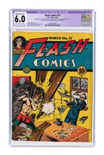 FLASH COMICS #51 MARCH 1944 CGC RESTORED 6.0 SLIGHT/MOD. (B-2) FINE.