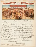 BUFFALO BILL CODY AUTOGRAPH LETTER SIGNED.