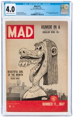 MAD #11 MAY 1954 CGC 4.0 VG.