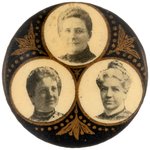 RAMSEY, HOLLISTER & BOWER WCTU, LOTM WOMEN'S SUFFRAGE TRIGATE BUTTON.