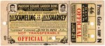 MAX SCHMELING VS. JACK SHARKEY 1932 FULL TICKET.