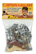 "MARX CAPTAIN GALLANT" BAGGED FIGURE SET.