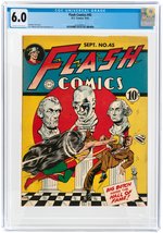 FLASH COMICS #45 SEPTEMBER 1943 CGC 6.0 FINE.