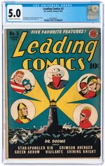 LEADING COMICS #3 SUMMER 1942 CGC 5.0 VG/FINE.