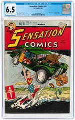 SENSATION COMICS #51 MARCH 1946 CGC 6.5 FINE+.