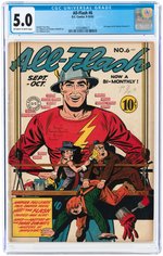 ALL-FLASH #6 SEPT./OCT. 1942 CGC 5.0 VG/FINE.