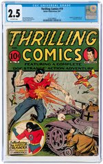 THRILLING COMICS #19 AUGUST 1941 CGC 2.5 GOOD+.