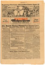 WORLD WAR II MIDPACIFICAN NEWSPAPER WITH SUPERMAN & SUPER G-I CONTENT.