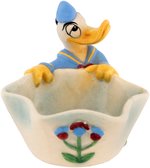 DONALD DUCK EXCEPTIONAL CERAMIC CANDY DISH BY ZACCAGNINI.