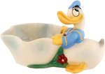 DONALD DUCK EXCEPTIONAL CERAMIC CANDY DISH BY ZACCAGNINI.