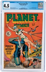 PLANET COMICS #54 MAY 1948 CGC 4.5 VG+.