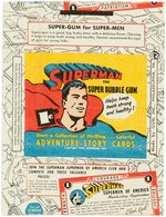 SUPERMAN GUM INC. GUM CARD WRAPPER.