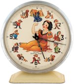 SNOW WHITE & THE SEVEN DWARFS RARE BOXED BAYARD ALARM CLOCK.