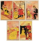 ADAMS YELLOW KID CHEWING GUM RARE CARD SET (VARIETY).