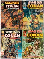 SAVAGE TALES #1 MAY 1971 CGC 6.5 FINE+ & COMIC MAGAZINE LOT (CONAN THE BARBARIAN & FIRST MAN-THING).