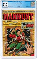 MANHUNT #8 MAY 1948 CGC 7.0 FINE/VF.