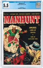 MANHUNT #11 AUGUST/SEPTEMBER 1948 CGC 5.5 FINE-.