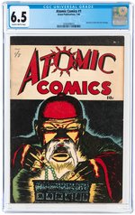 ATOMIC COMICS #1 JANUARY 1946 CGC 6.5 FINE+.