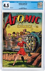 ATOMIC COMICS #4 JULY/AUGUST 1946 CGC 4.5 VG+.