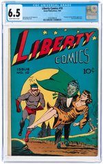 LIBERTY COMICS #10 1945 CGC 6.5 FINE+.