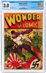 WONDER COMICS #1 MARCH 1944 CGC 3.0 GOOD/VG.