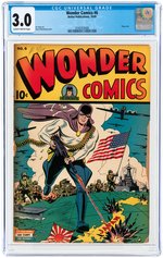 WONDER COMICS #6 OCTOBER 1945 CGC 3.0 GOOD/VG.