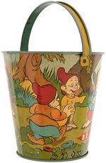 SNOW WHITE AND THE SEVEN DWARFS SAND PAIL (SIZE VARIETY).