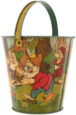 SNOW WHITE AND THE SEVEN DWARFS SAND PAIL (SIZE VARIETY).