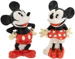 MICKEY & MINNIE MOUSE MAW OF LONDON TOOTHBRUSH HOLDERS.