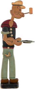 POPEYE FOLK ART SILENT BUTLER/SMOKING STAND.