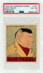 CARTOON COMIC STRIP CARDS DICK TRACY SUBSET PSA-GRADED.