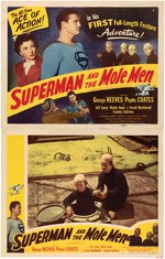 SUPERMAN AND THE MOLE MEN TITLE CARD & LOBBY CARD PAIR.