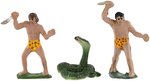 TARZAN METAL FIGURE TRIO.