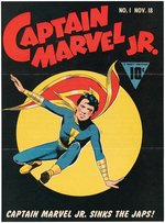 CAPTAIN MARVEL JR. PROMO & FAWCETT PAPER PAIR.