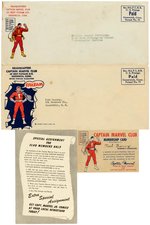 CAPTAIN MARVEL CLUB FAWCETT COMICS EPHEMERA LOT.