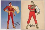 CAPTAIN MARVEL GLOW-IN-THE-DARK & PREMIUM PICTURE PAIR.